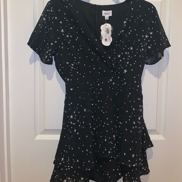 Le Lis Other - LE LIS Collection Black&White Star Romper